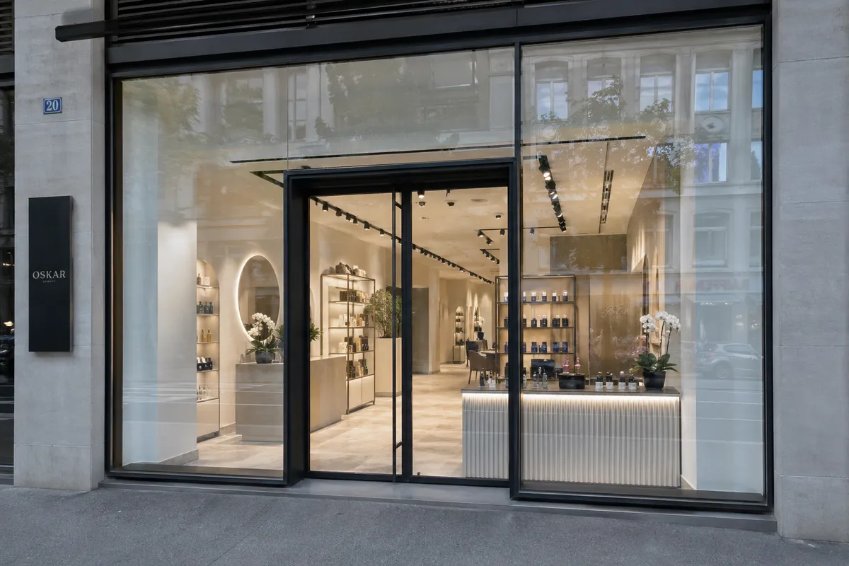Vitrine sur mesure pour commerce à Onex