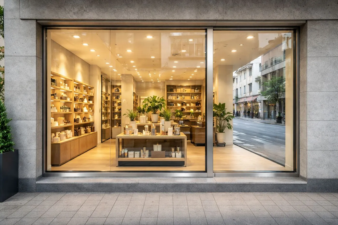 Vitrine sur mesure pour commerce et magasin à Meyrin